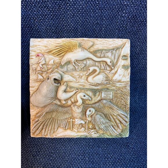 VTG Picturesque Tiles Harmony Kingdom Noah's Park Beaky's Beach PXNA3 Vultures - Picture 1 of 9